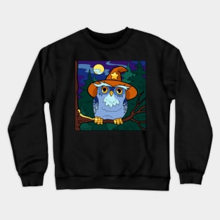 men owl i want for christmas Crewneck Sweatshirt